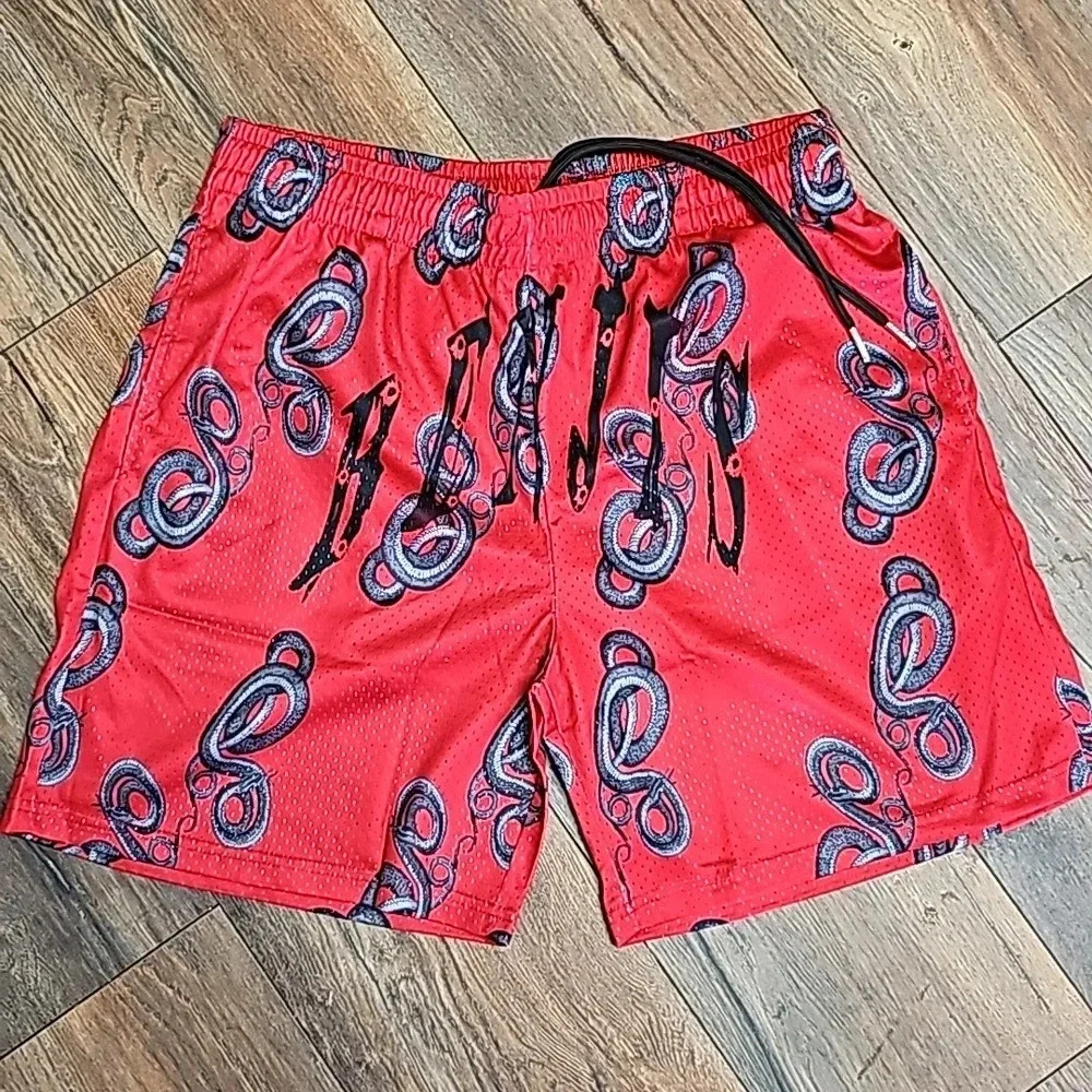 Vintage Men's Swim Shorts with Pockets - Picture 1 of 4